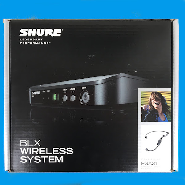 新しいワイヤレスヘッドセットマイクが届いたよ♪SHURE / BLX14J/P31 | ピエロのトントさん 幼稚園・保育園に愉快なコメディショー♪